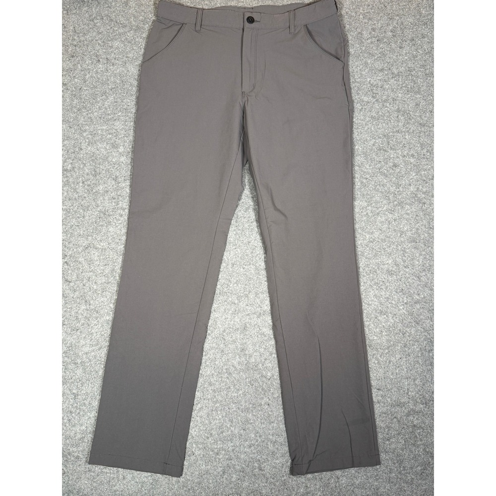 World Wide Sportsman Mens Gray Nylon Stretch Fishing Pants 36x34 Zipper Pocket